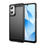 Motorola Moto G06 / G06 Power EIDERWOOD Carbon Fiber Skal med Skärmskydd - Svart