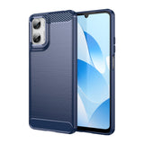 Motorola Moto G06 / G06 Power EIDERWOOD Carbon Fiber Skal med Skärmskydd - Blå