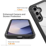 Samsung Galaxy A37 EIDERWOOD 360° Skyddsfodral med Skärmskydd - Genomskinlig / Svart