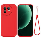 Realme GT 8 EIDERWOOD Silikon Skal m. Rem - Röd