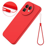 Realme GT 8 EIDERWOOD Silikon Skal m. Rem - Röd