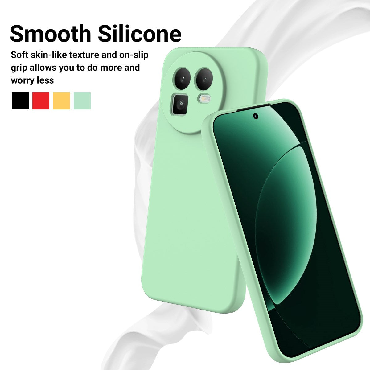 Realme GT 8 EIDERWOOD Silikon Skal m. Rem - Grön