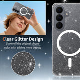 Samsung Galaxy S26 EIDERWOOD Magnetiskt Plast Glitter Skal - MagSafe Kompatibel - Genomskinlig