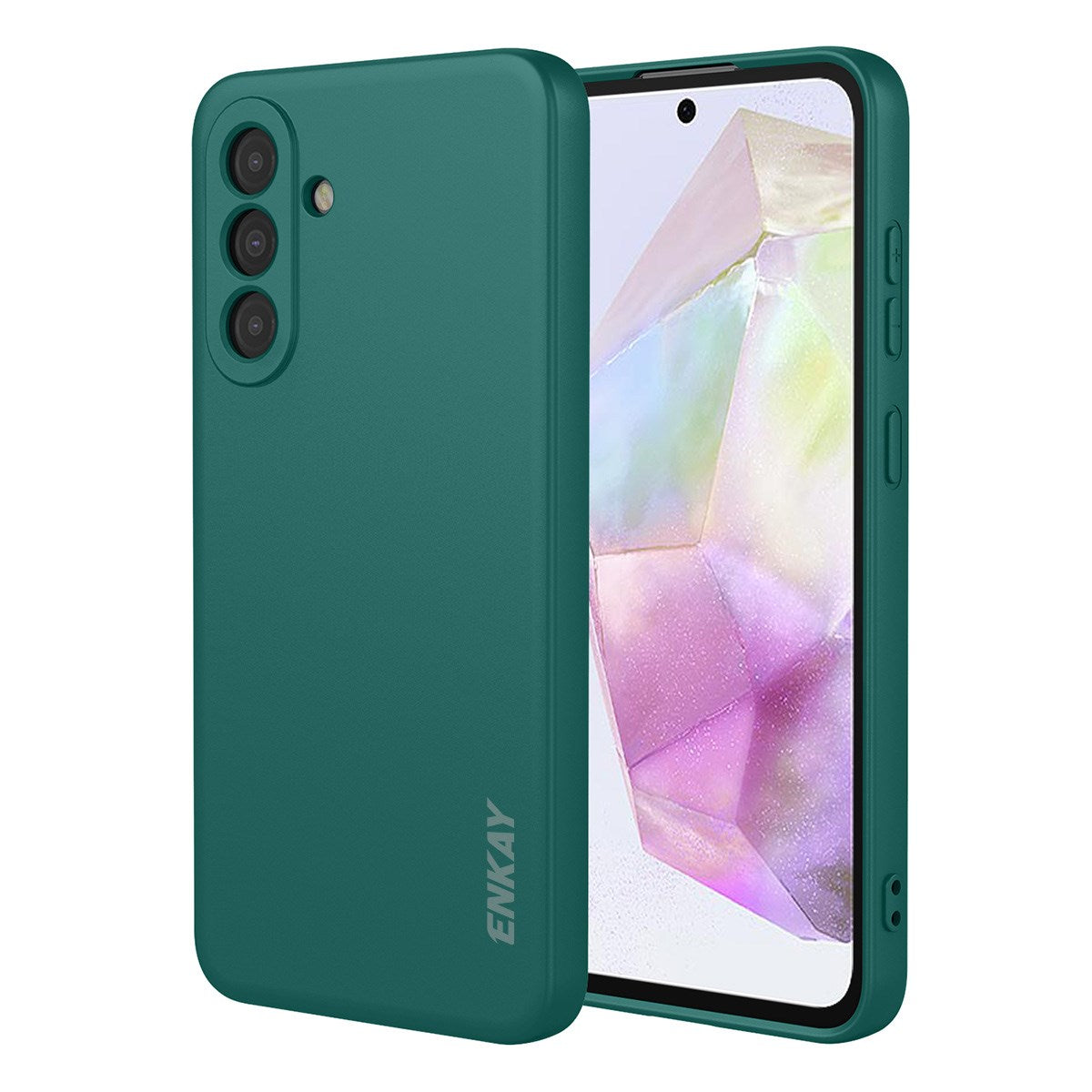 Samsung Galaxy A37 ENKAY Silikon Skal - Grön