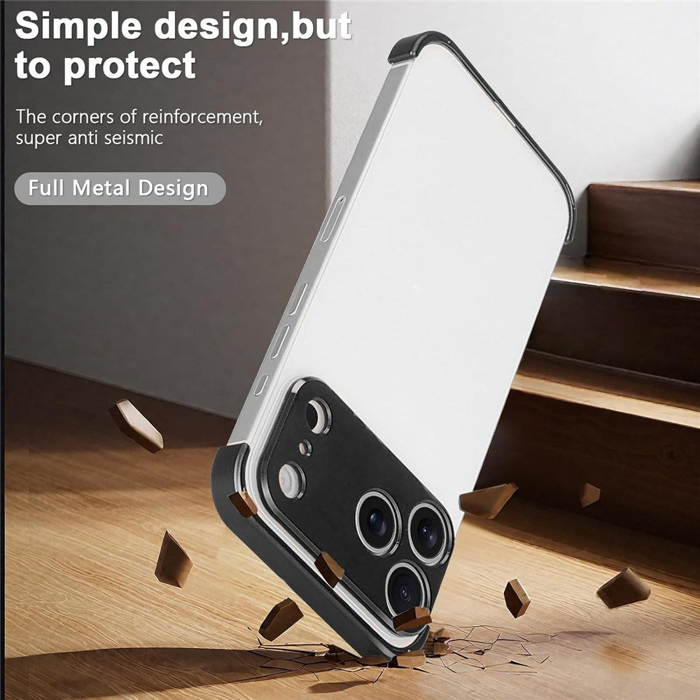 iPhone 17 Pro Max Tvådelat Bumper Skal m. Kameraskydd - Svart
