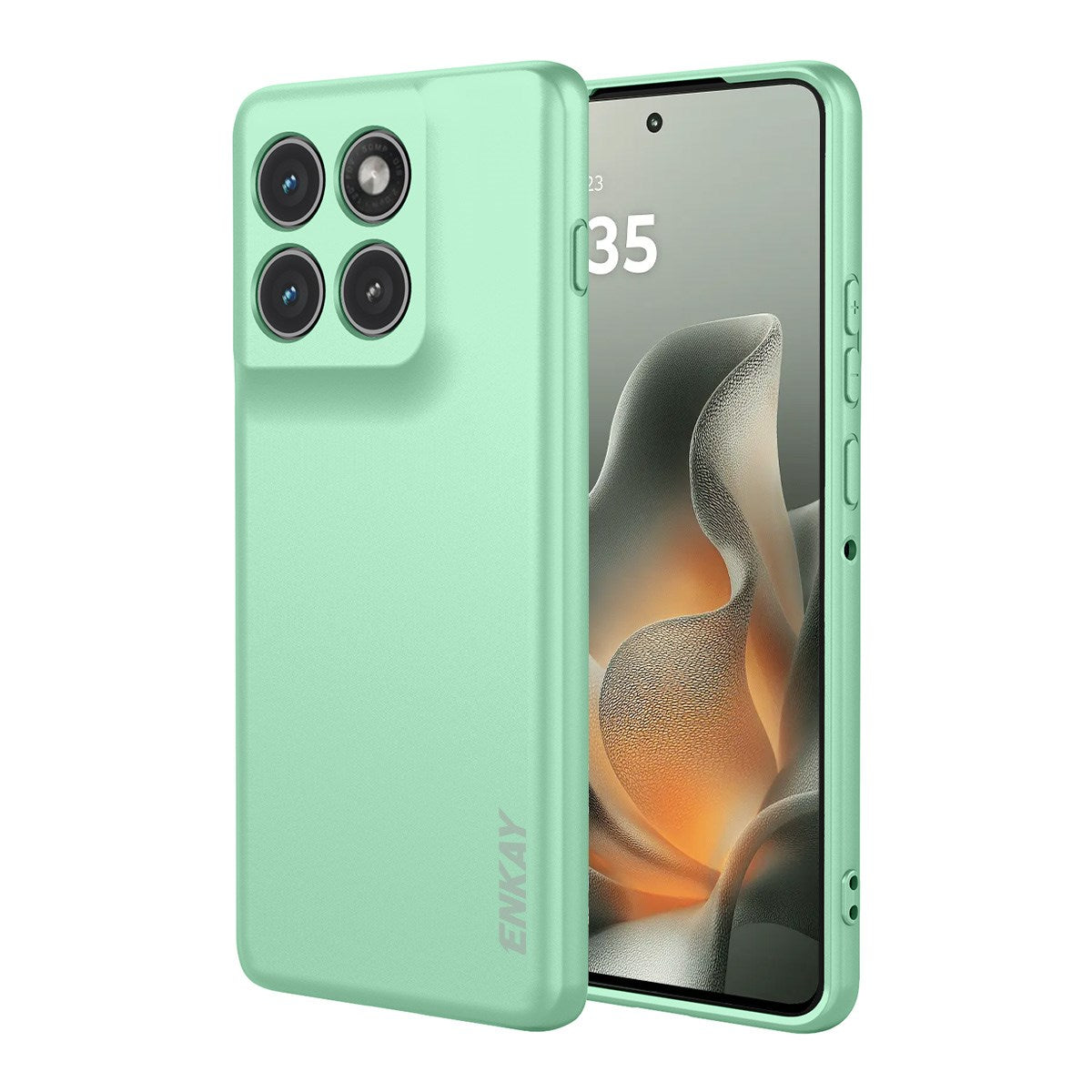 Motorola Edge 70 ENKAY Silikon Skal - Ljusgrön