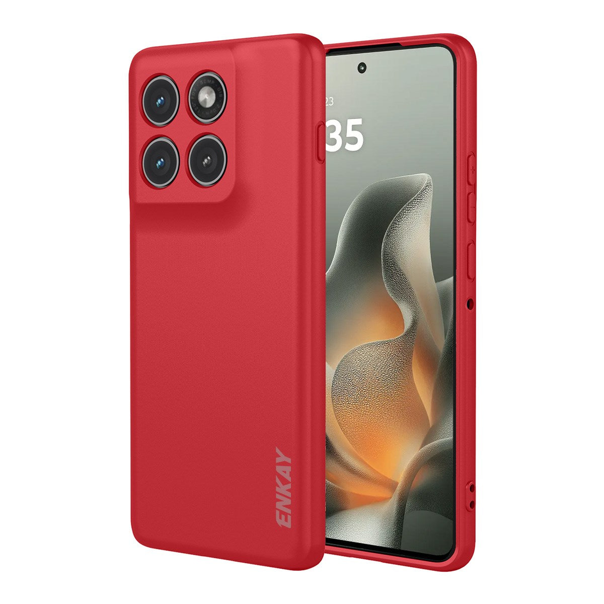 Motorola Edge 70 ENKAY Silikon Skal - Röd