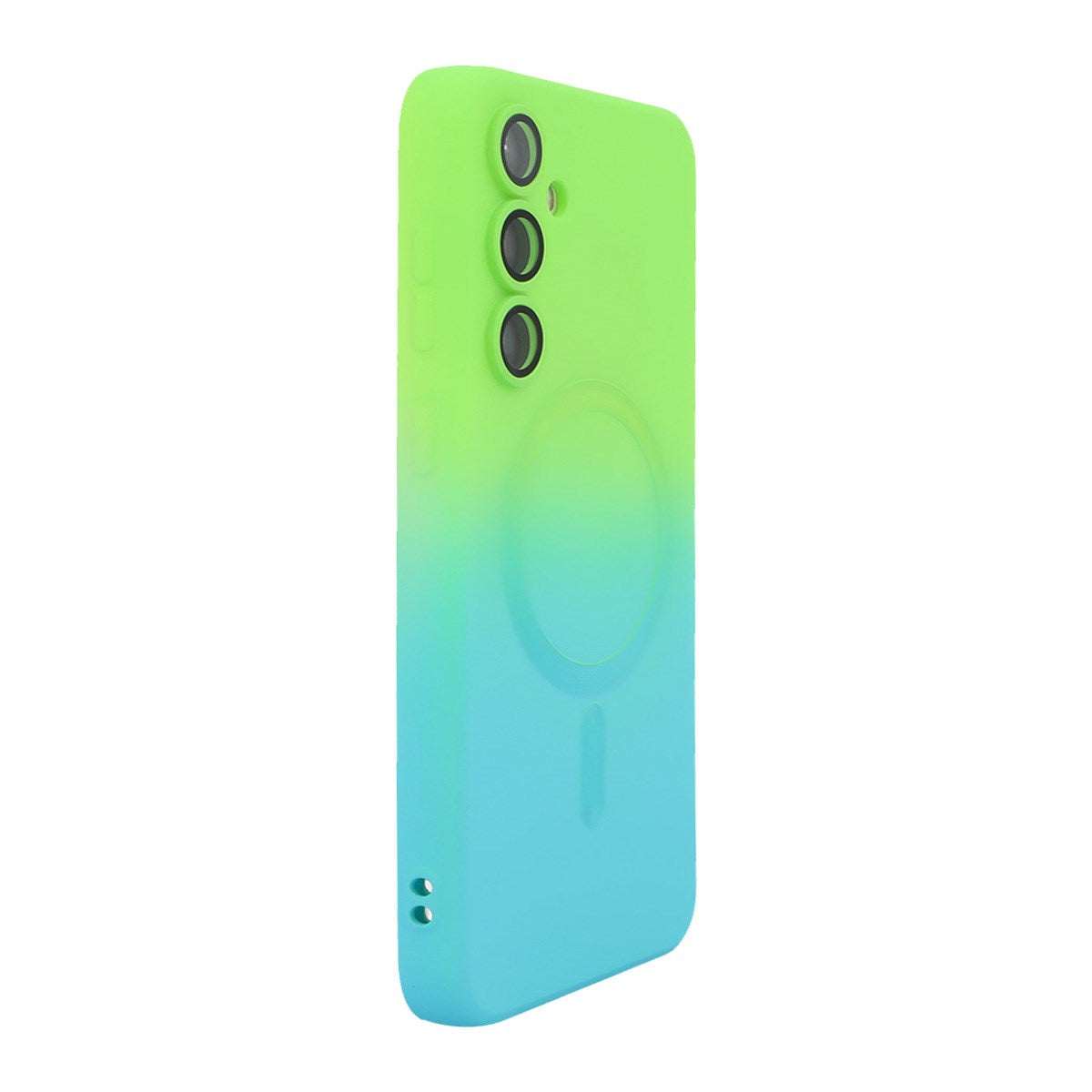 Samsung Galaxy A57 ENKAY Gradient Silikon Skal - Blå / Grön