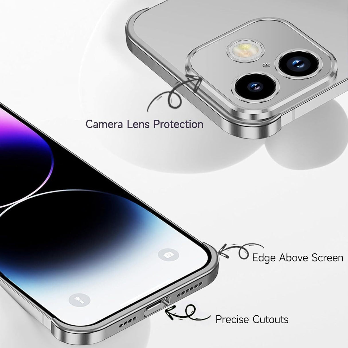 iPhone 17 Tvådelat Bumper Skal m. Kameraskydd - Grå