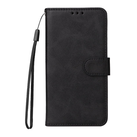 OPPO A6x EIDERWOOD Konstläder Fodral med Kortfack & Stativfunktion - Svart