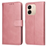 OPPO A6x EIDERWOOD Konstläder Fodral med Kortfack & Stativfunktion - Rosa