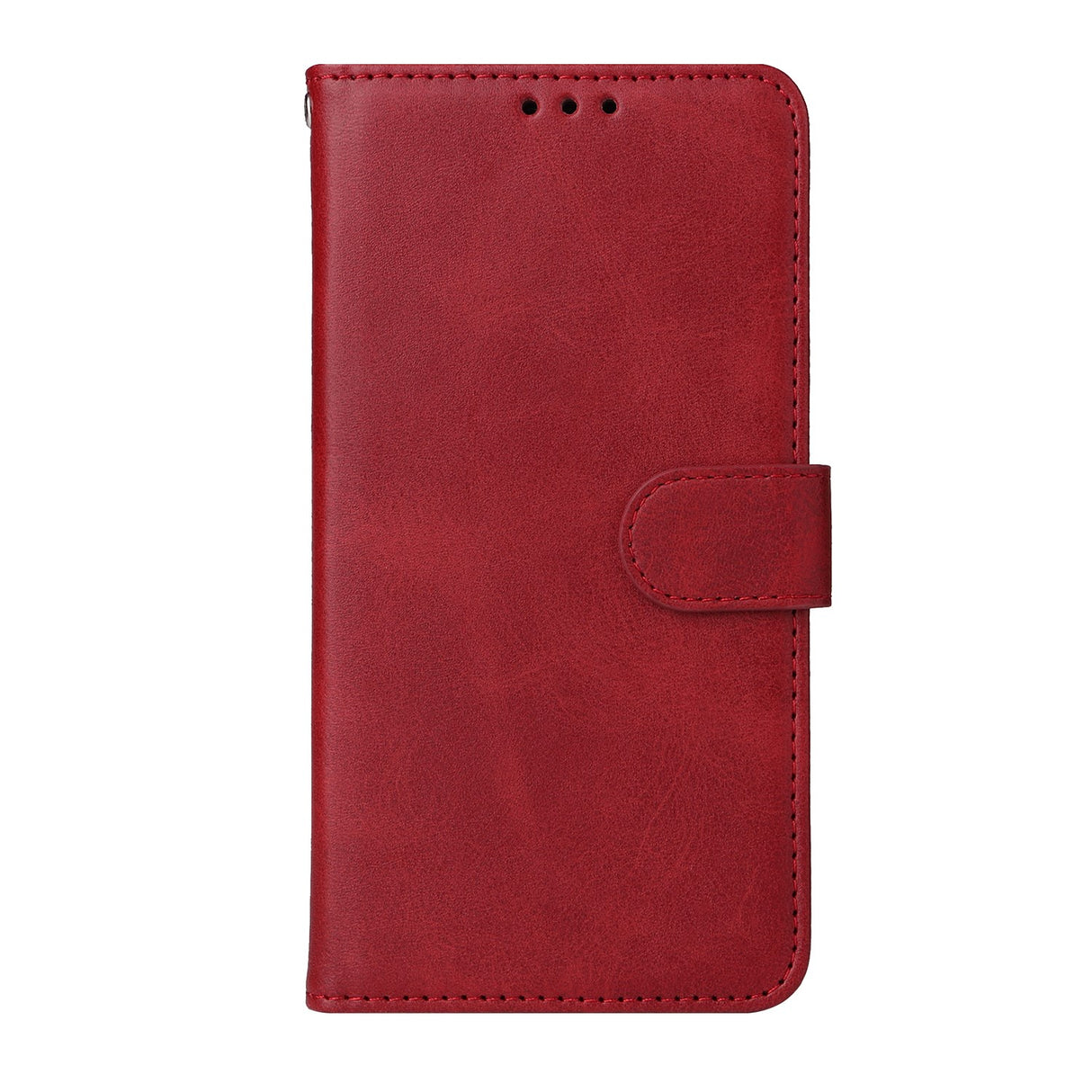 OPPO A6x EIDERWOOD Konstläder Fodral med Kortfack & Stativfunktion - Röd