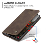 Samsung Galaxy S26 CASEME Konstläder Fodral m. Stativfunktion & Korthållare - Brun