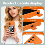 Samsung Galaxy S26 Ultra Redpebber Vattentätt Hybrid Plast Skal – MagSafe Kompatibel – Orange