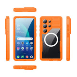 Samsung Galaxy S26 Ultra Redpebber Vattentätt Hybrid Plast Skal – MagSafe Kompatibel – Orange