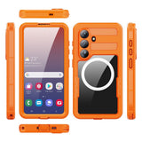 Samsung Galaxy S26 Redpebber Vattentätt Hybrid Plast Skal – MagSafe Kompatibel – Orange