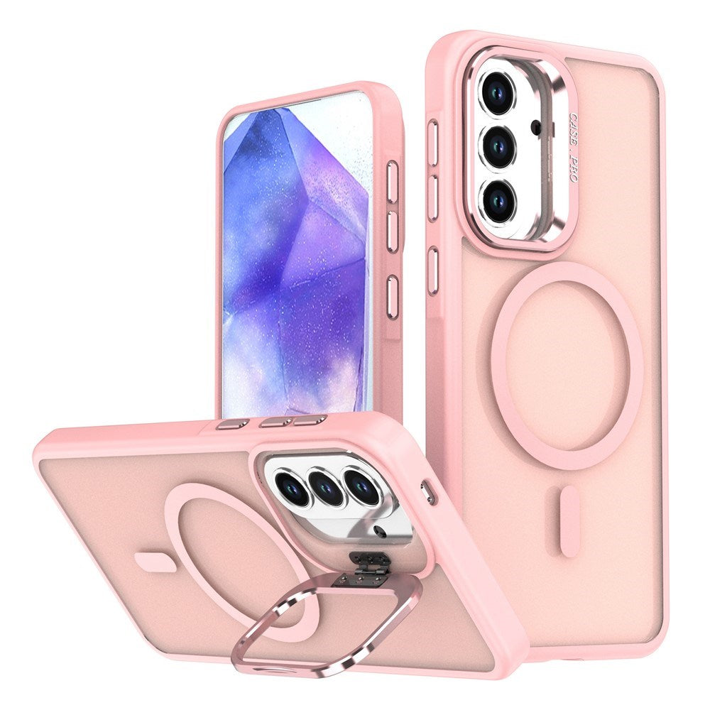 Samsung Galaxy A37 EIDERWOOD Hybrid Skal med Kickstand - MagSafe Kompatibelt - Rosa