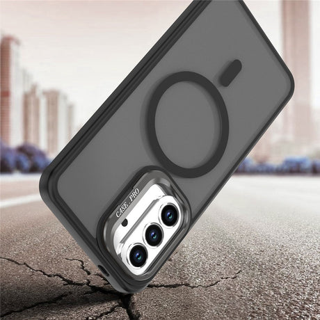 Samsung Galaxy A37 EIDERWOOD Hybrid Skal med Kickstand - MagSafe Kompatibelt - Svart