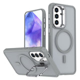 Samsung Galaxy A37 EIDERWOOD Hybrid Skal med Kickstand - MagSafe Kompatibelt - Grå