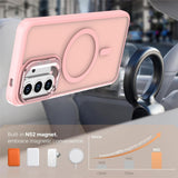Samsung Galaxy A57 EIDERWOOD Hybrid Skal med Kickstand - MagSafe Kompatibelt - Rosa