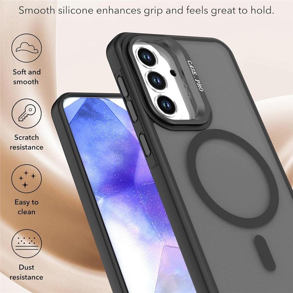 Samsung Galaxy A57 EIDERWOOD Hybrid Skal med Kickstand - MagSafe Kompatibelt - Svart