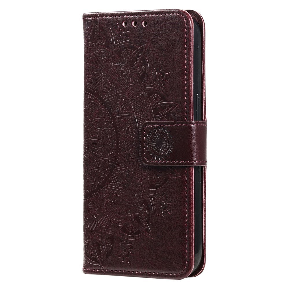 OnePlus 15R EIDERWOOD Konstläder Fodral m. Mönster - Brun