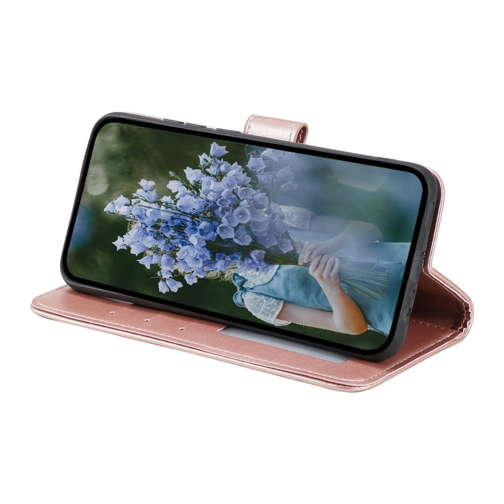 OnePlus 15R EIDERWOOD Konstläder Fodral m. Mönster - Rosa
