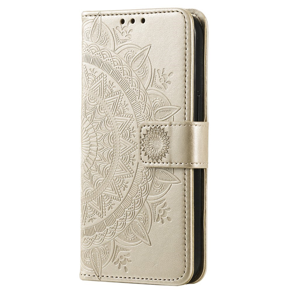 OnePlus 15R EIDERWOOD Konstläder Fodral m. Mönster - Guld