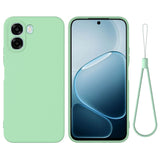 OPPO A6x EIDERWOOD Silikon Skal med Rem - Grön