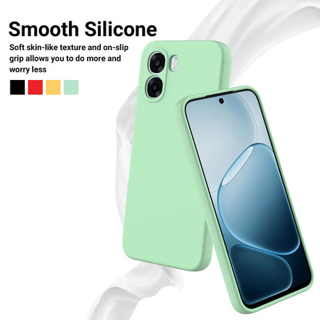 OPPO A6x EIDERWOOD Silikon Skal med Rem - Grön