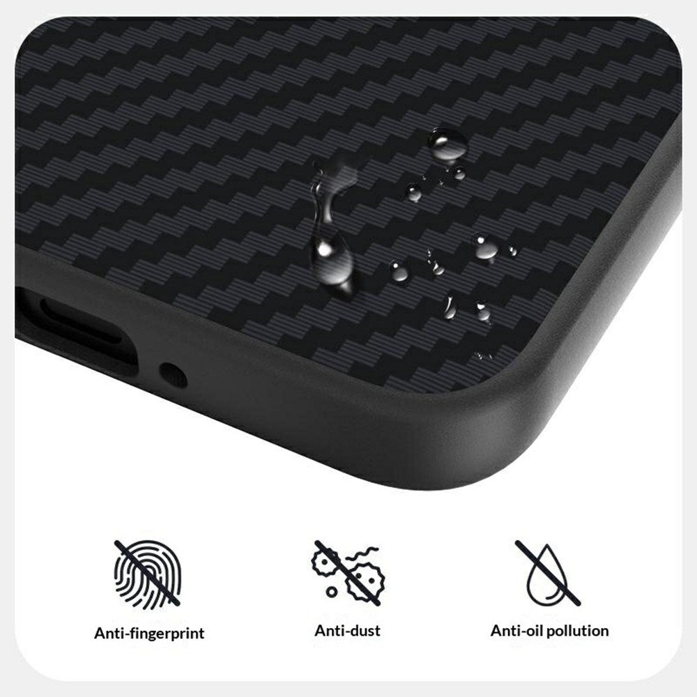 OnePlus 15R EIDERWOOD Magnetiskt Carbon Skal - MagSafe Kompatibel - Svart