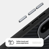 OnePlus 15R EIDERWOOD Magnetiskt Carbon Skal - MagSafe Kompatibel - Svart / Röd