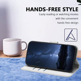 Xiaomi 17 Ultra EIDERWOOD Konstläder Fodral m. Korthållare & Stativfunktion - Silver