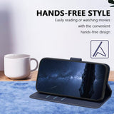 Xiaomi 17 Ultra EIDERWOOD Konstläder Fodral m. Korthållare & Stativfunktion - Blå