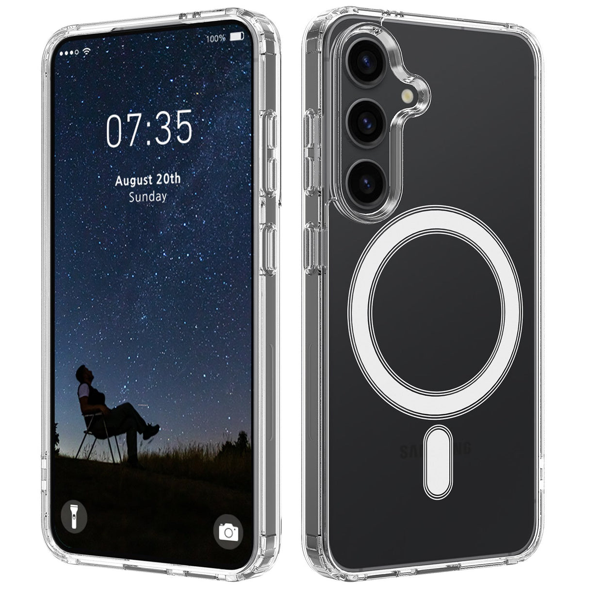 Samsung Galaxy A57 EIDERWOOD Hybrid Skal - MagSafe Kompatibel - Genomskinlig