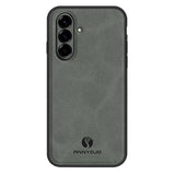 Samsung Galaxy A27 EIDERWOOD Hybrid Skal med Konstläder - Grå