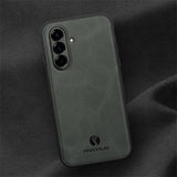 Samsung Galaxy A27 EIDERWOOD Hybrid Skal med Konstläder - Grå