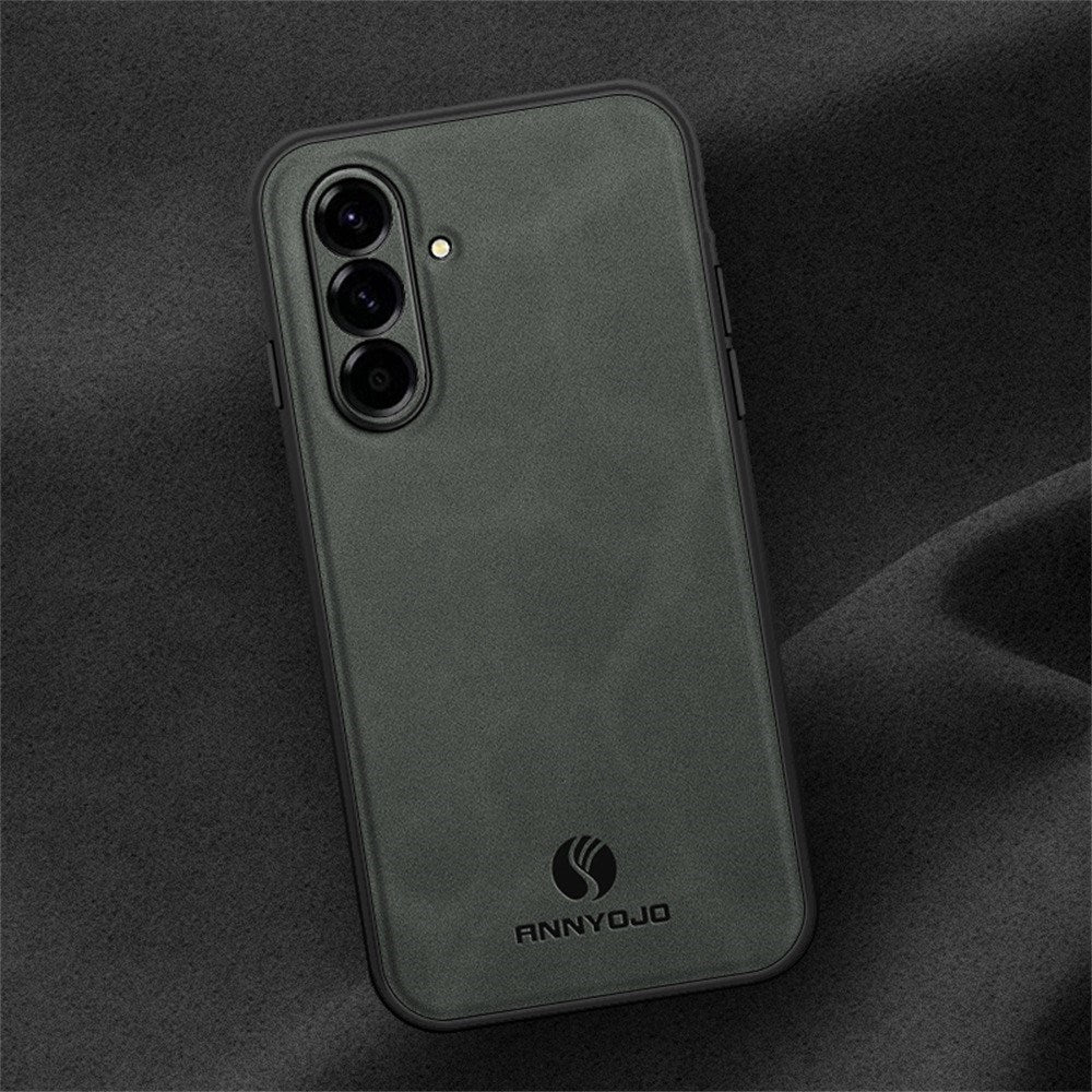 Samsung Galaxy A27 EIDERWOOD Hybrid Skal med Konstläder - Vinrött