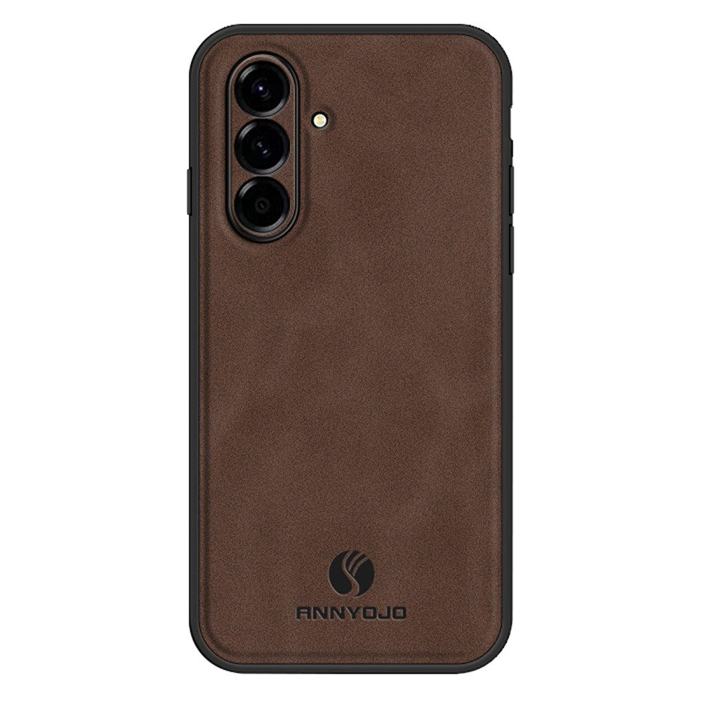 Samsung Galaxy A27 EIDERWOOD Hybrid Skal med Konstläder - Brun
