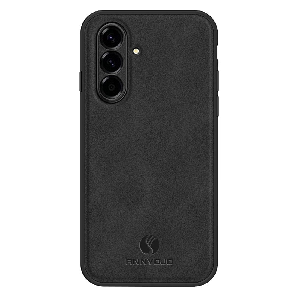 Samsung Galaxy A27 EIDERWOOD Hybrid Skal med Konstläder - Svart