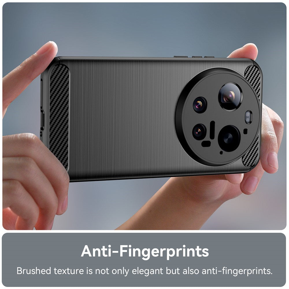 Xiaomi 17 Ultra EIDERWOOD Brushed Carbon Skal - Svart