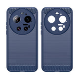 Xiaomi 17 Ultra EIDERWOOD Brushed Carbon Skal - Blå