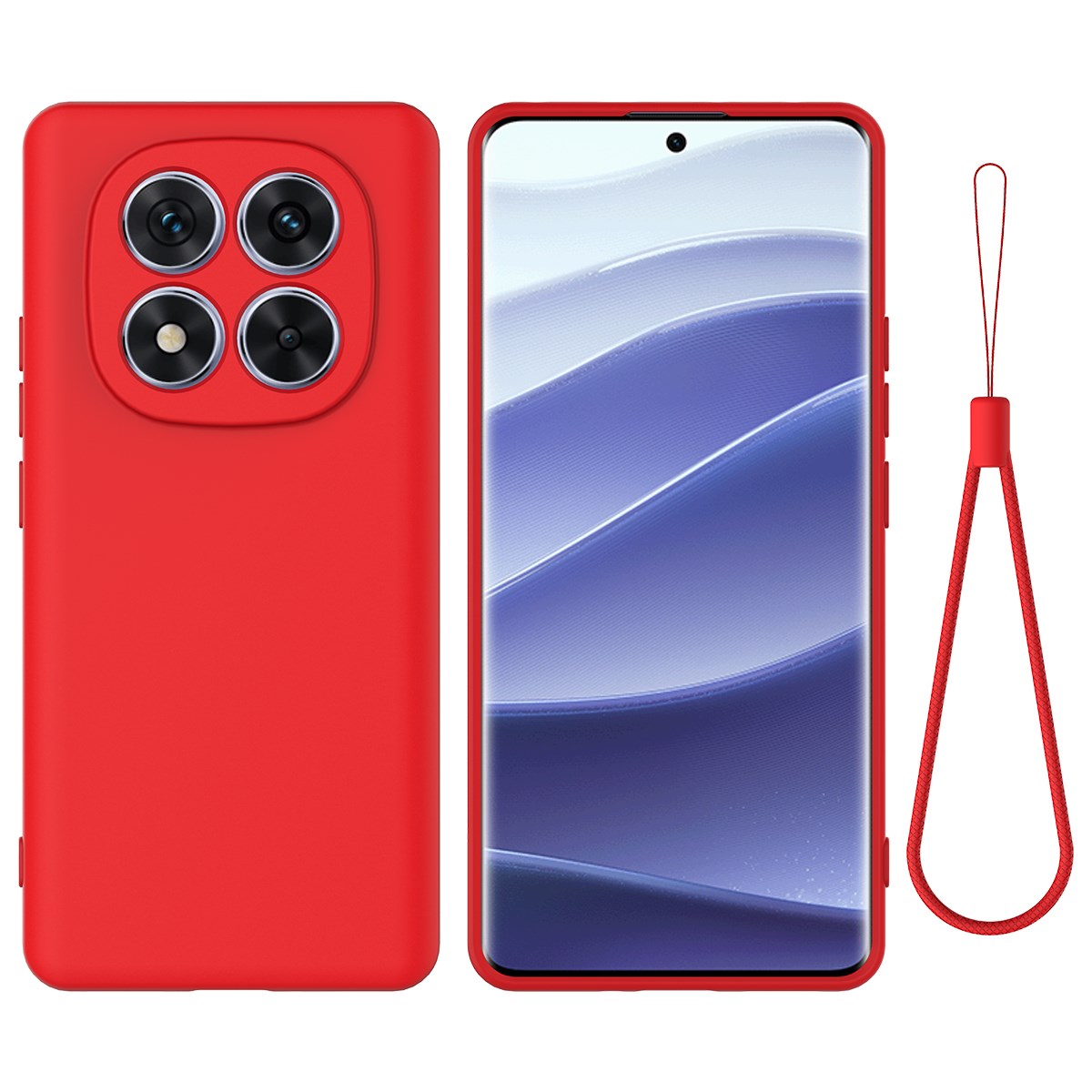 Xiaomi Redmi Note 15 Pro (5G) EIDERWOOD Silikon Skal m. Rem - Röd