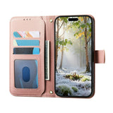iPhone 18 Pro / 17 Pro EIDERWOOD Konstläder Fodral m. Textur & Rem - Rosa