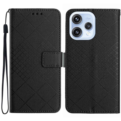 OPPO Reno15 (5G) EIDERWOOD Konstläder Fodral m. Rem - Svart