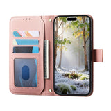 iPhone 18 Pro Max / 17 Pro Max EIDERWOOD Konstläder Fodral m. Textur & Rem - Rosa