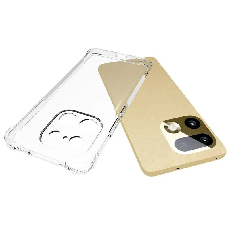 Realme 16 Pro+ WANLONFENG Flexibelt Plast Skal med Förstärkta Hörn - Genomskinlig