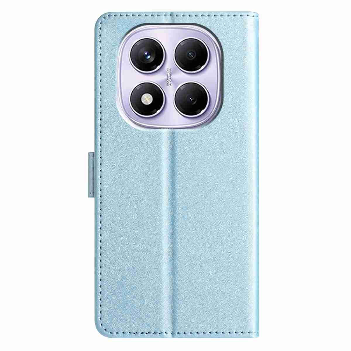 Xiaomi Redmi Note 15 (5G) / Poco M8 (5G) EIDERWOOD Konstläder Fodral m. Rem – Blå