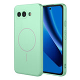 Google Pixel 10a EIDERWOOD Flexibelt Plast Skal – MagSafe Kompatibel – Ljusgrön