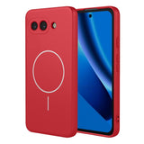 Google Pixel 10a EIDERWOOD Flexibelt Plast Skal – MagSafe Kompatibel – Röd